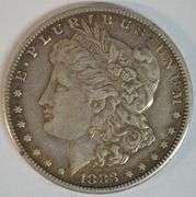 Solid, Choice XF45+ 1883-CC Morgan Silver Dollar