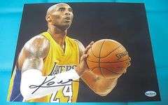HAND SIGNED KOBE BRYANT 8X10 WITH COA