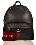 Gucci Black Leather Ophidia Medium Backpack