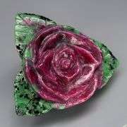 Captivating 135.95ct hand carved Ruby in Zoisite