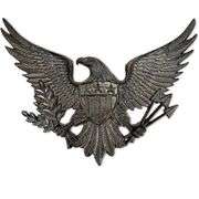 Cast Iron Eagle Wall Decor with Shield