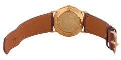 Rolex Cellini, 32mm, Aftermarket Burgundy Calfskin Bracelet, 18K Yellow Gold Watch