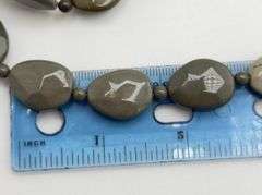 925 Sterling Silver Jay King DTR Olive Green Jasper Triple Strand Necklace