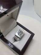 Very Fine Quality 10KT White Gold Gent's Diamond Ring