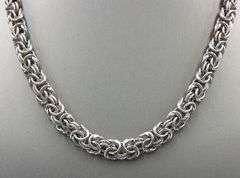 Italian fancy link chain necklace in 925 sterling silver