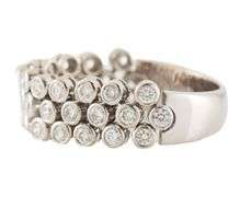 Sonia Bitton 1.70ctw Diamond Bezel Set Half Flex Band Ring in 14K