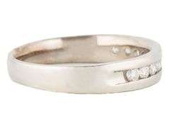 Gents 0.40ctw Round Diamond Channel Set Band Ring in 14K