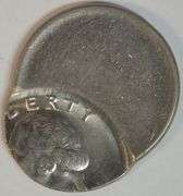 Superb undated 65% off-center Washington Quarter error in Gem BU