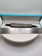 New! +15 ctw all natural tourmaline and diamond  weaved on fabric bracelet