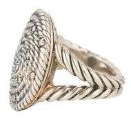 David Yurman 0.18ctw Diamond Cable Coil Cocktail Ring in Sterling