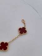 CERTIFIED BRAND NEW 18K YELLOW GOLD CLOVER LEAF BRACELET