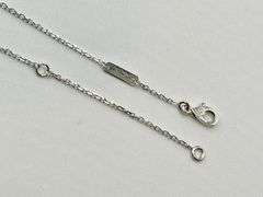 18KT White Gold Handcrafted Single Clover White Mother of Pearl Pendant Necklace