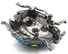 Camrose & Kross rhinestone lady bug pendant brooch