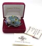 Camrose & Kross rhinestone lady bug pendant brooch