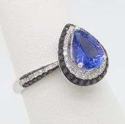 New, in Box, EFFY Tanzanite & Diamond Ring