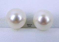 14K Gold 6.5MM Pearl Stud Earrings