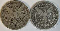Scarce 1882-CC & 1891-CC Morgan Silver Dollars