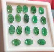 7.25ct 18 piece Zambian Emerald set