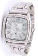 Judith Ripka Square Mother of Pearl Dial Watch