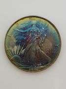 2003 American Silver Eagle, Rainbow Toned