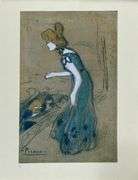 Original Lithograph from Picasso Les Bleus de Barcelona Picasso 1963 Portfolio