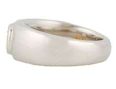 0.50ct Round Diamond Bezel Set Solitaire Band Ring in Platinum