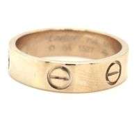 14kt White gold love band