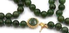 Green Jade beaded necklace
