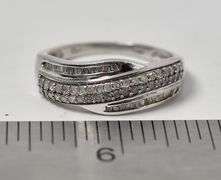 Diamond Band Ring in Sterling Silver