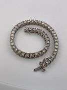 CERTIFIED 14K WHITE GOLD DIAMOND TENNIS BRACELET 7.50 CARATS