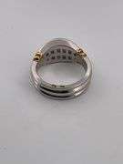 CERTIFIED BRAND NEW PLATINUM AND 18K GOLD DIAMOND BAND / RING