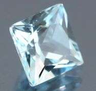 Sparkling 6.30ct princess cut sky blue Topaz