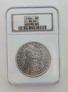 1884 Morgan Silver Dollar, NGC MS64