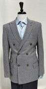 Phenomenal Slim Fit Window Pane Suit, Made In Italy