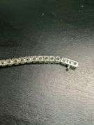 CERTIFIED 14K WHITE GOLD DIAMOND TENNIS BRACELET 7.50 CARATS