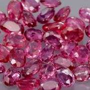 Collectors 3.42ct violet red Ruby set -Untreated!!!