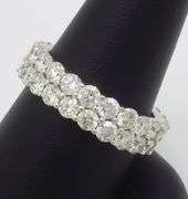 4.45CTW Two-Row Diamond Eternity Band