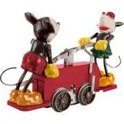 100th Anniversary Mickey & Minnie Mouse Red Handcar COA