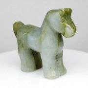 Hand cut 184.08ct untreated Burmese Jade horse carving