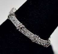 CZ Gemstone Band Ring in Sterling Silver