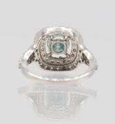 Dazzling 2.75 Ct Emerald Green Fire Moissanite Ring