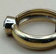 14K Yellow Gold Round Brilliant Cut 1.05ct Diamond Ring