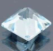 Sparkling 6.30ct princess cut sky blue Topaz