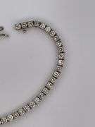 CERTIFIED 14K WHITE GOLD DIAMOND TENNIS BRACELET 7.50 CARATS