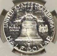1961 Proof 67 NGC Franklin Half.
