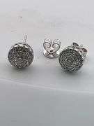 CERTIFIED 18K WHITE GOLD DIAMOND STUDS