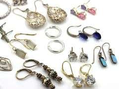 Group lot of Vintage 925 sterling silver earrings