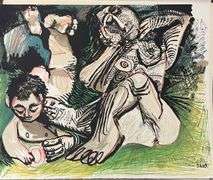 Picasso Au Baiser d'Avignon Lithograph from 1972 Portfolio