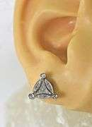 Versatile Pair of 14K White Gold and Diamond Earrings