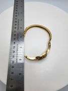Handcrafted 18kt Gold Bangle with 8ctw of Pave & Baguette Diamonds – 37.7g of Solid Gold, 2.5” Diame